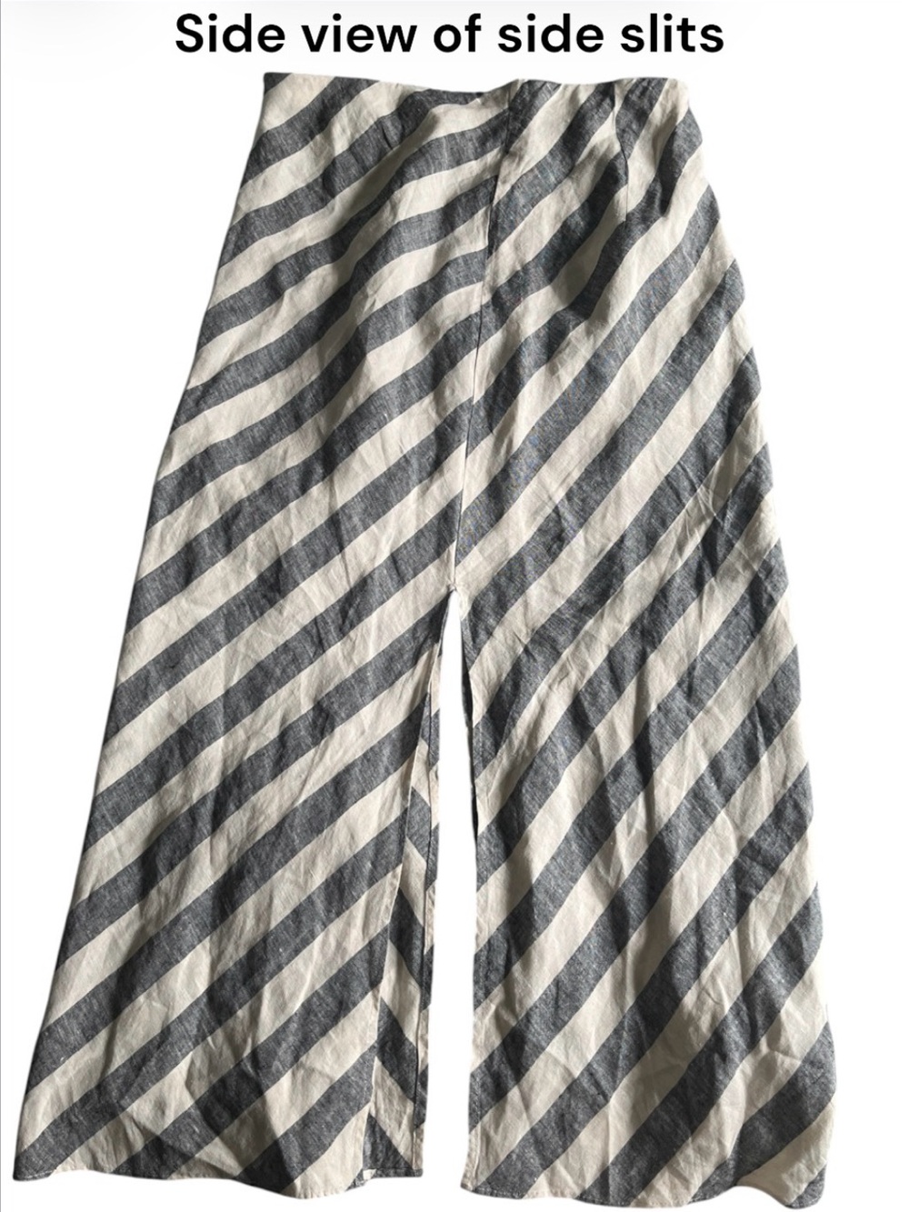 J. Crew 100% Linen Skirt with Side Slits - Picture 4 of 4
